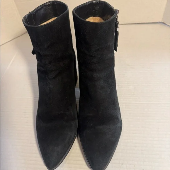 Michael Kors Black Suede Ankle Booties 8 - Picture 3 of 7